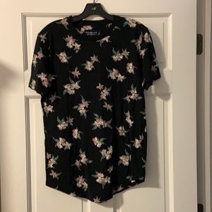 Abercrombie and Fitch black floral tee